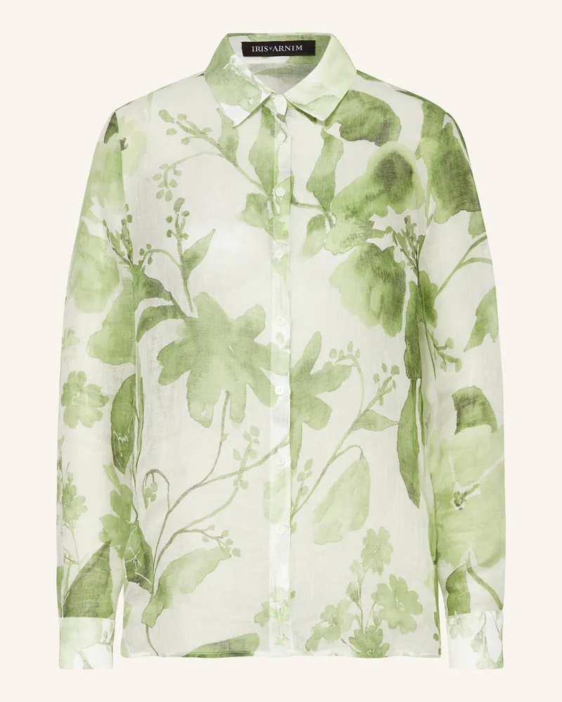 Iris von Arnim Hemdbluse CARMEN aus Leinen Weiss