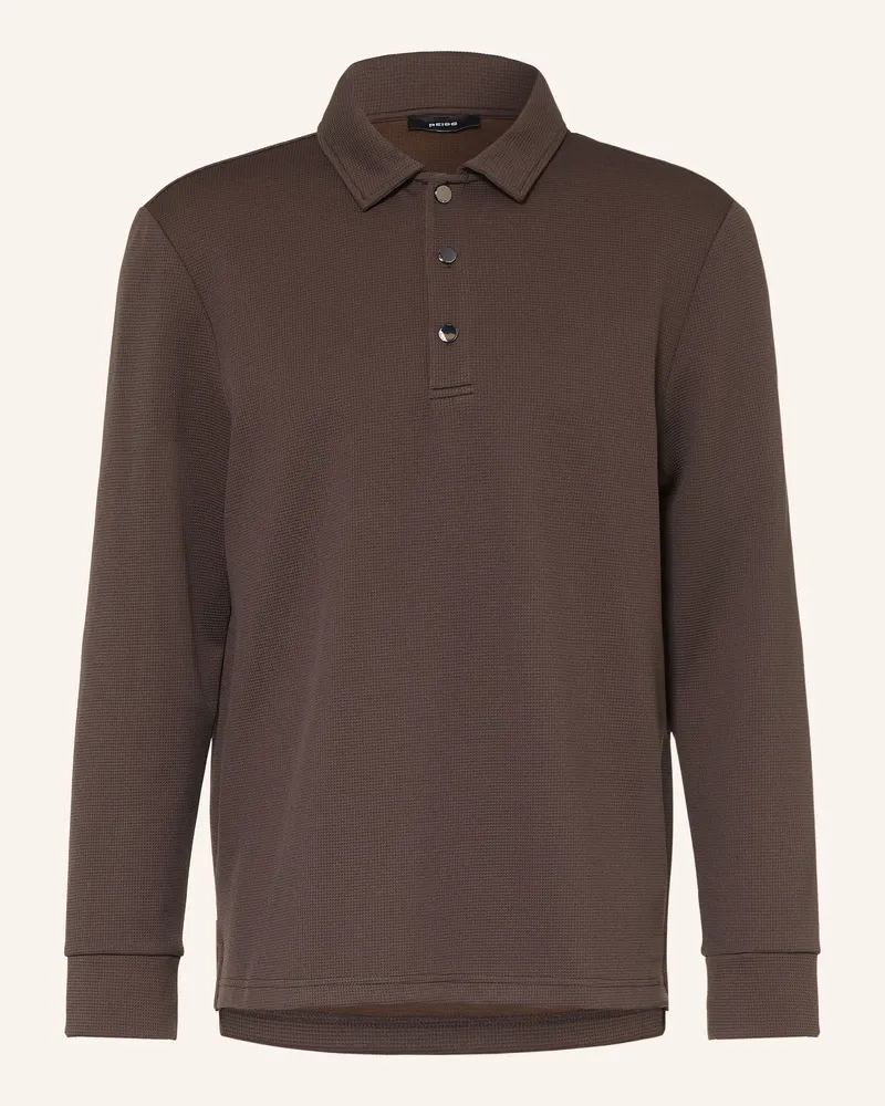 Reiss Piqué-Poloshirt Alba braun Dunkelbraun