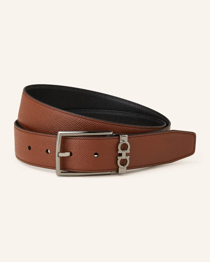 Ferragamo Ledergürtel Braun