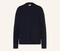 Oversized-Pullover Aus Cashmere blau