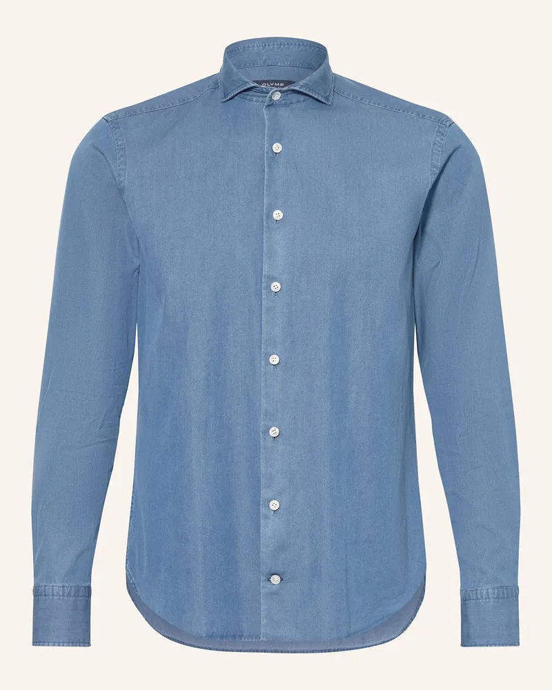 Olymp Hemd Signature tailored fit Blau