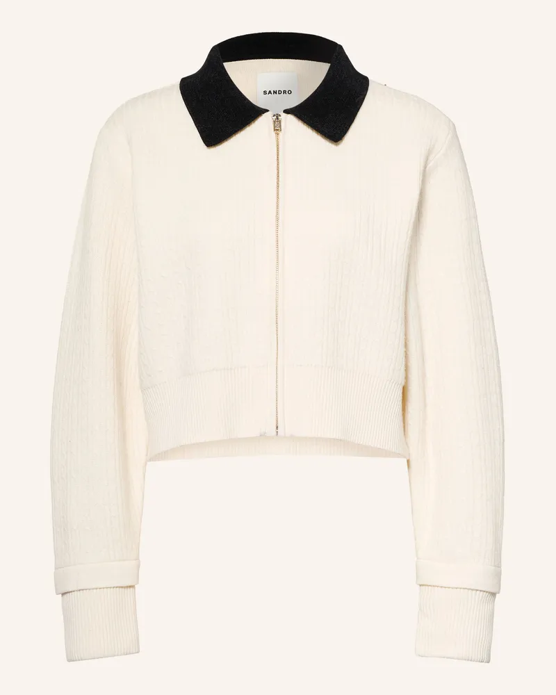 Sandro Strickjacke weiss Weiss