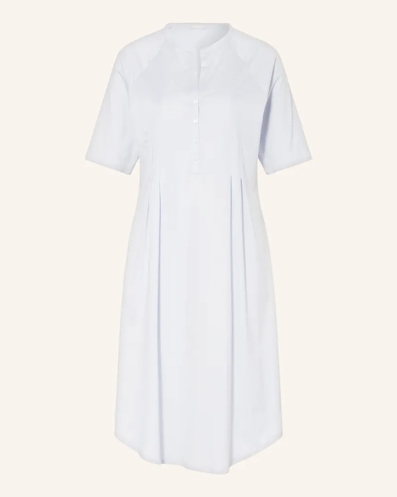 Hanro Nachthemd Cotton Deluxe blau Hellblau