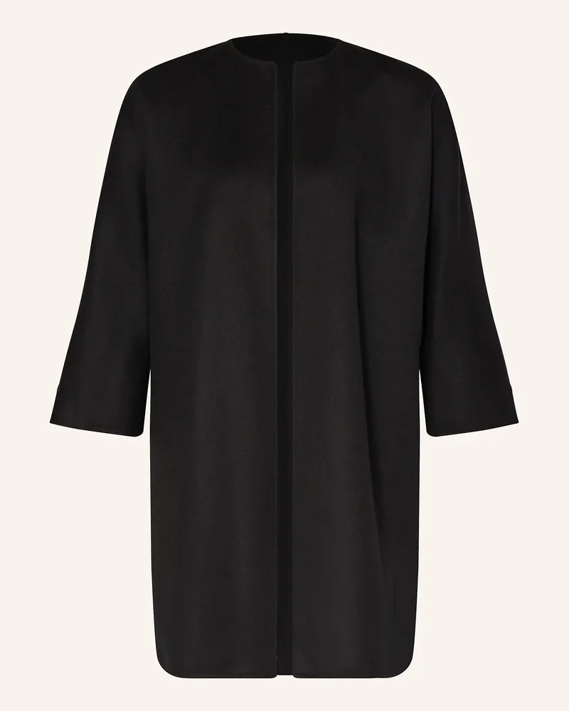 Manzoni 24 Wollmantel mit 3/4-Arm Schwarz