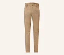 Lederhose Romeo Regular Fit beige