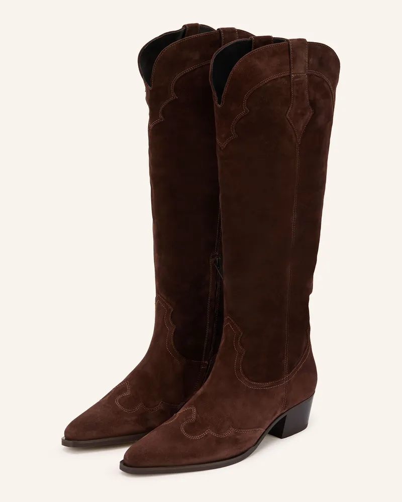 Högl Cowboy Boots Dunkelbraun