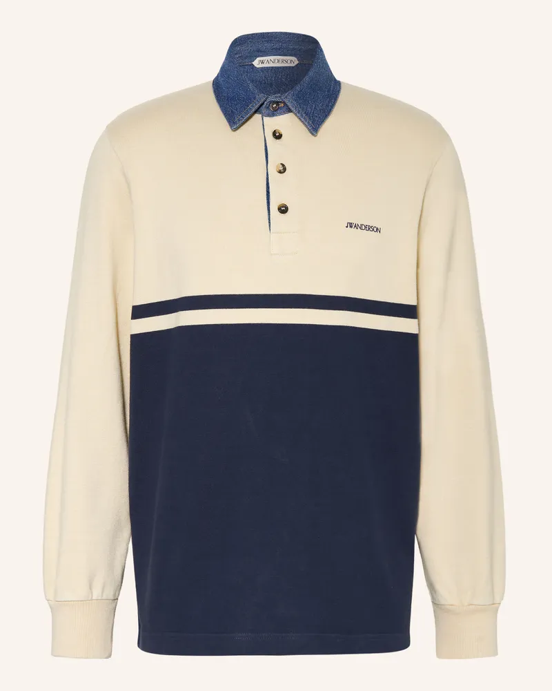 J.W.Anderson Jersey-Poloshirt blau Beige