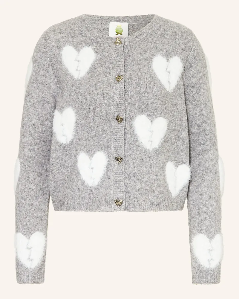 Princess goes Hollywood Strickjacke grau Hellgrau