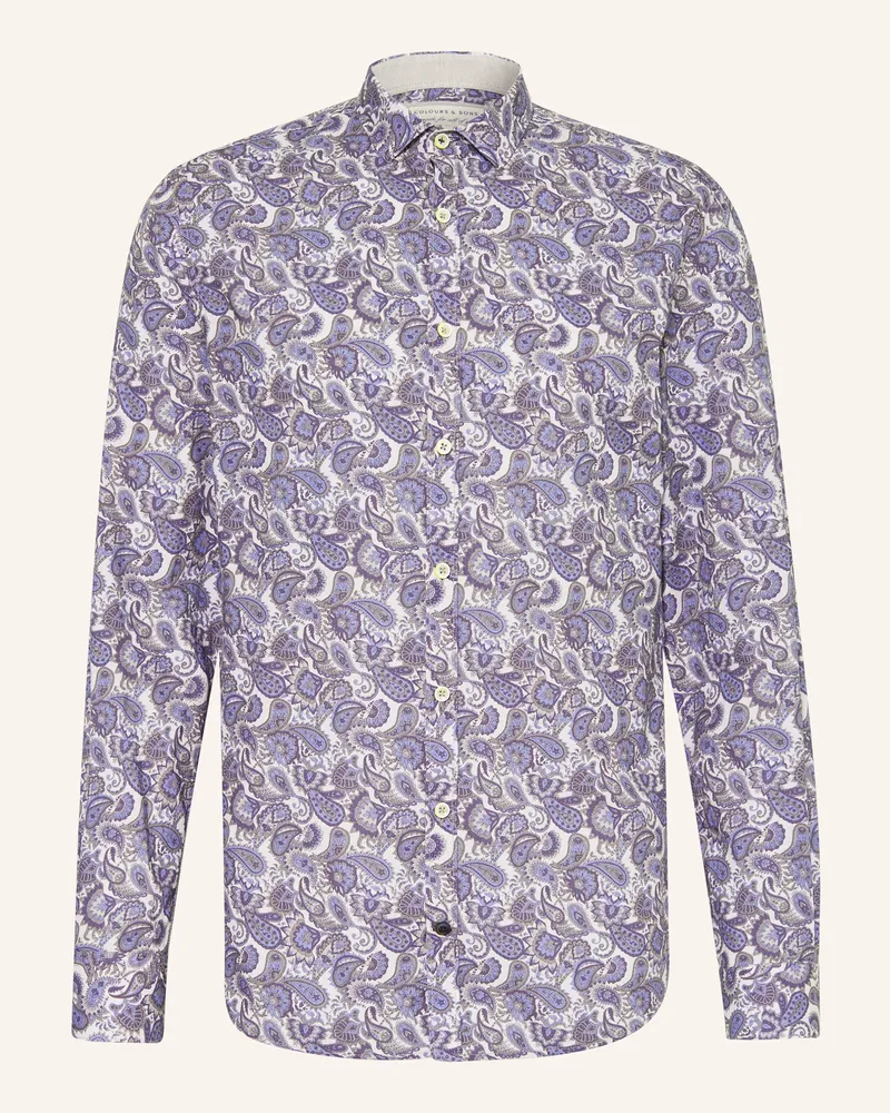 colours & sons Hemd Regular Fit Grau