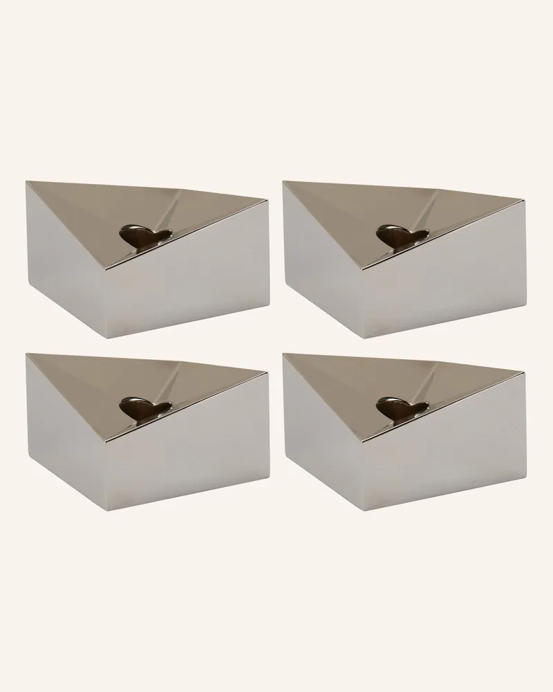STOFF Nagel Kerzenhalter REFLECT SMALL Silber