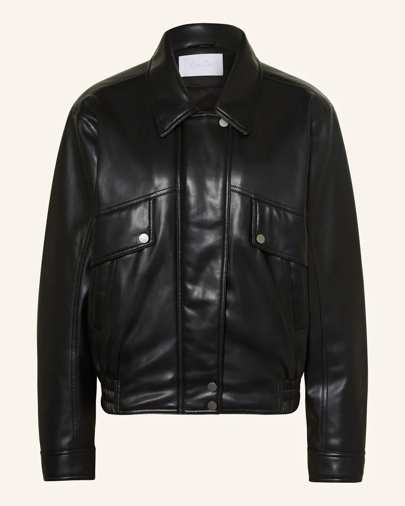 Lala Berlin Jacke Julien In Lederoptik schwarz Schwarz