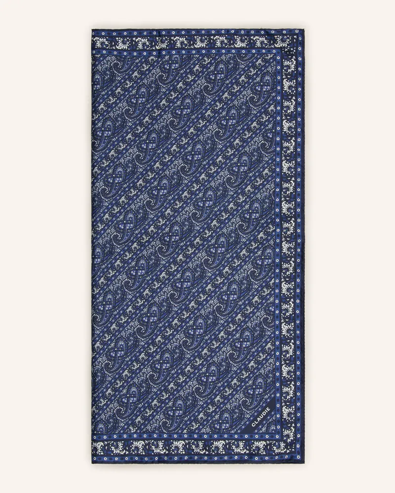 Claudie Pierlot Seidentuch blau Blau