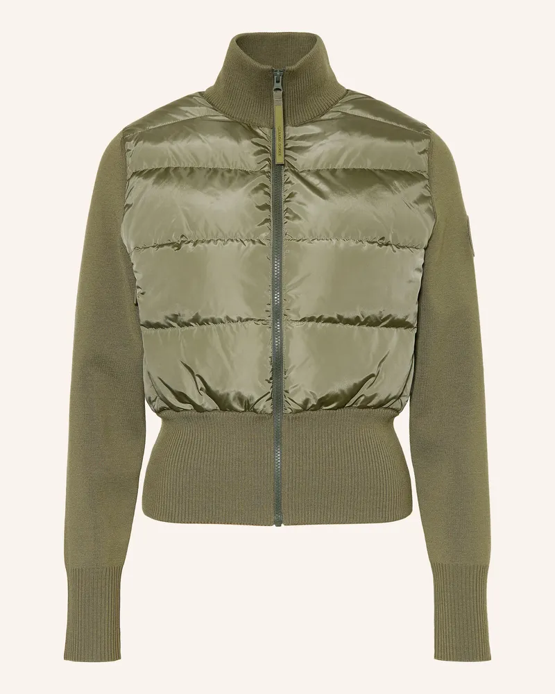 Canada Goose Daunenjacke Hybridge Im Materialmix gruen Oliv