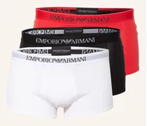 Emporio Armani 3er-Pack Boxershorts Rot