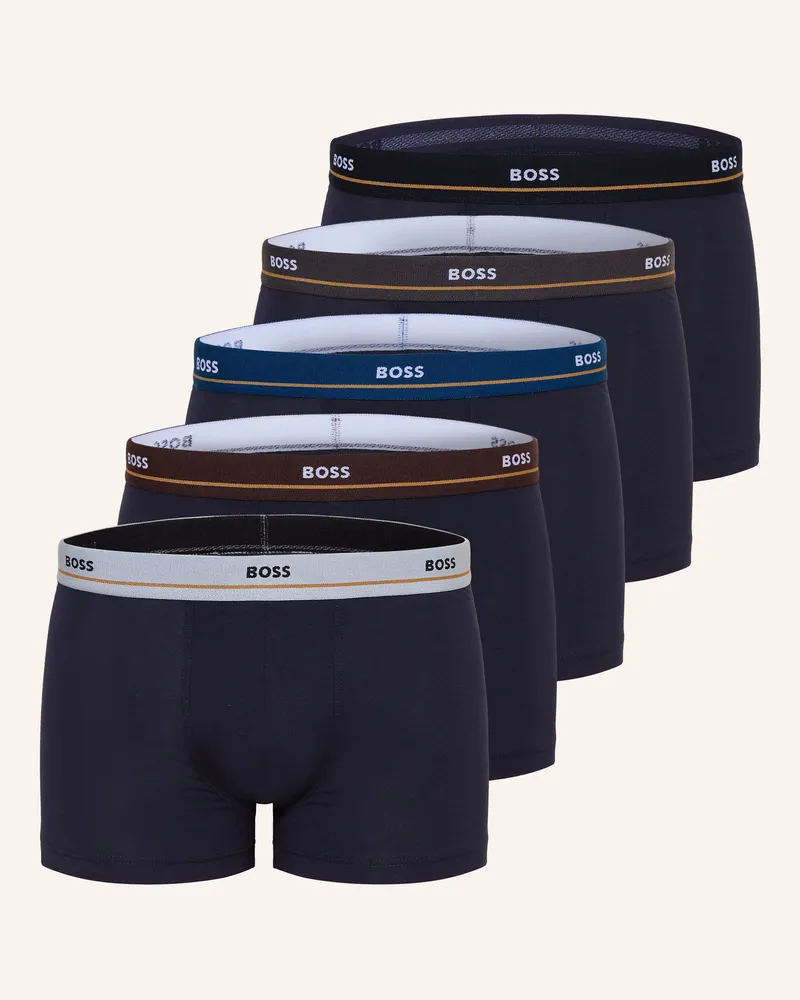 HUGO BOSS 5er-Pack Boxershorts Essential blau Dunkelblau