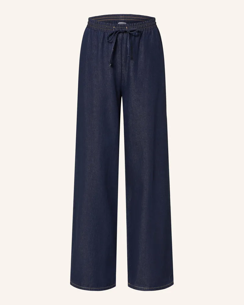 Mrs & HUGS Wide Leg Jeans Dunkelblau