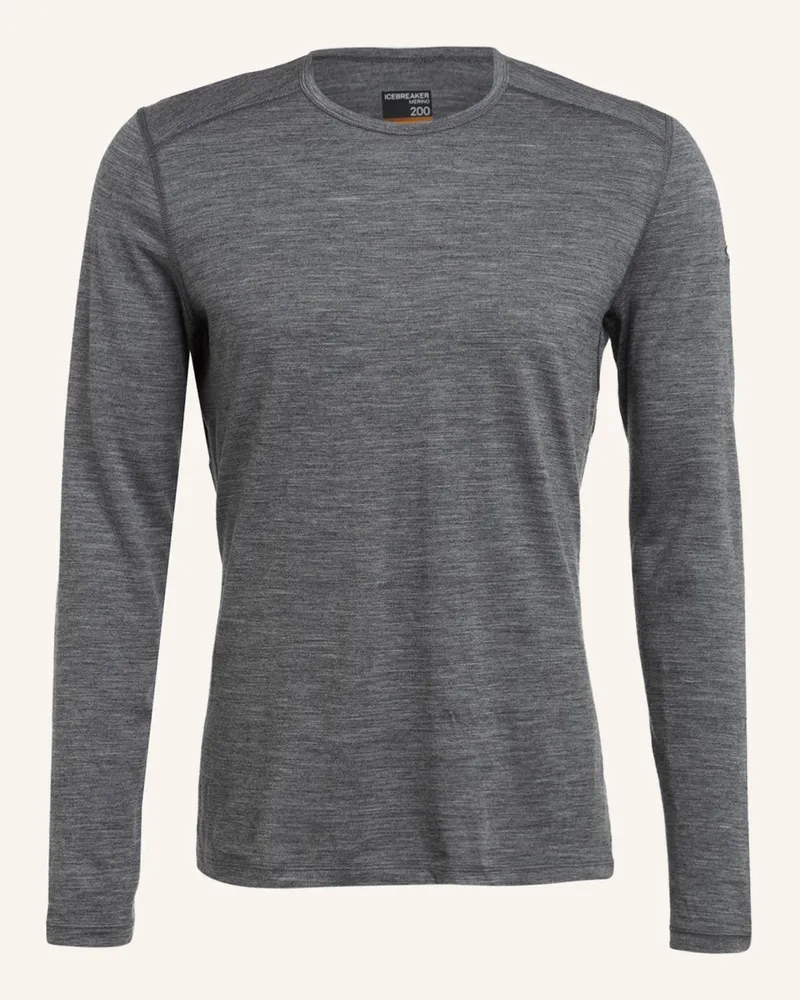 Icebreaker Funktionswäsche-Shirt 200 OASIS aus Merinowolle Grau