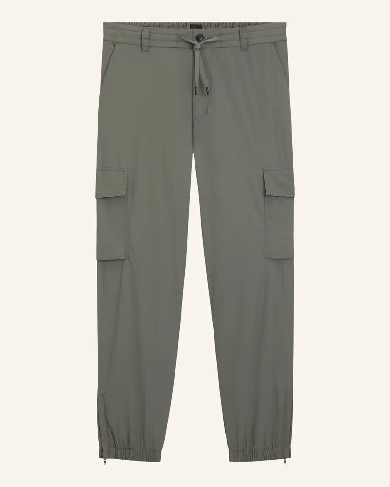 HUGO BOSS Casual Hose SRACKY_5_CARGO Relaxed Fit Hellgrau