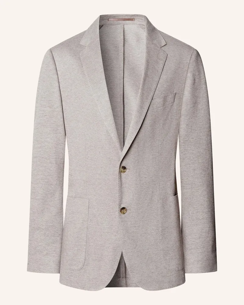 Hackett Anzug Sr Pique Cott Lin braun Taupe