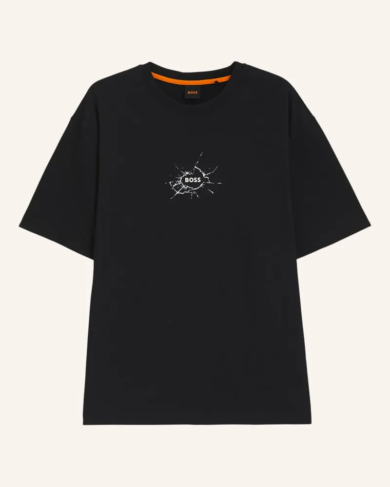 HUGO BOSS T-Shirt TE_VOYAGE Relaxed Fit Schwarz