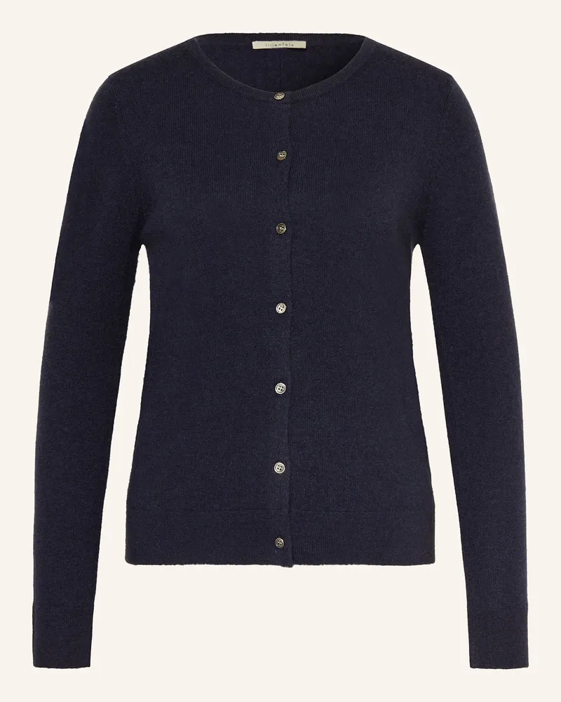 lilienfels Strickjacke aus Cashmere Dunkelblau