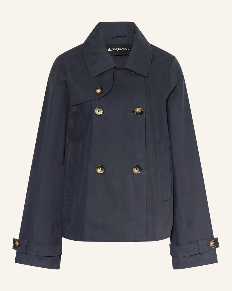 Darling Harbour Trench-Jacke blau Navy
