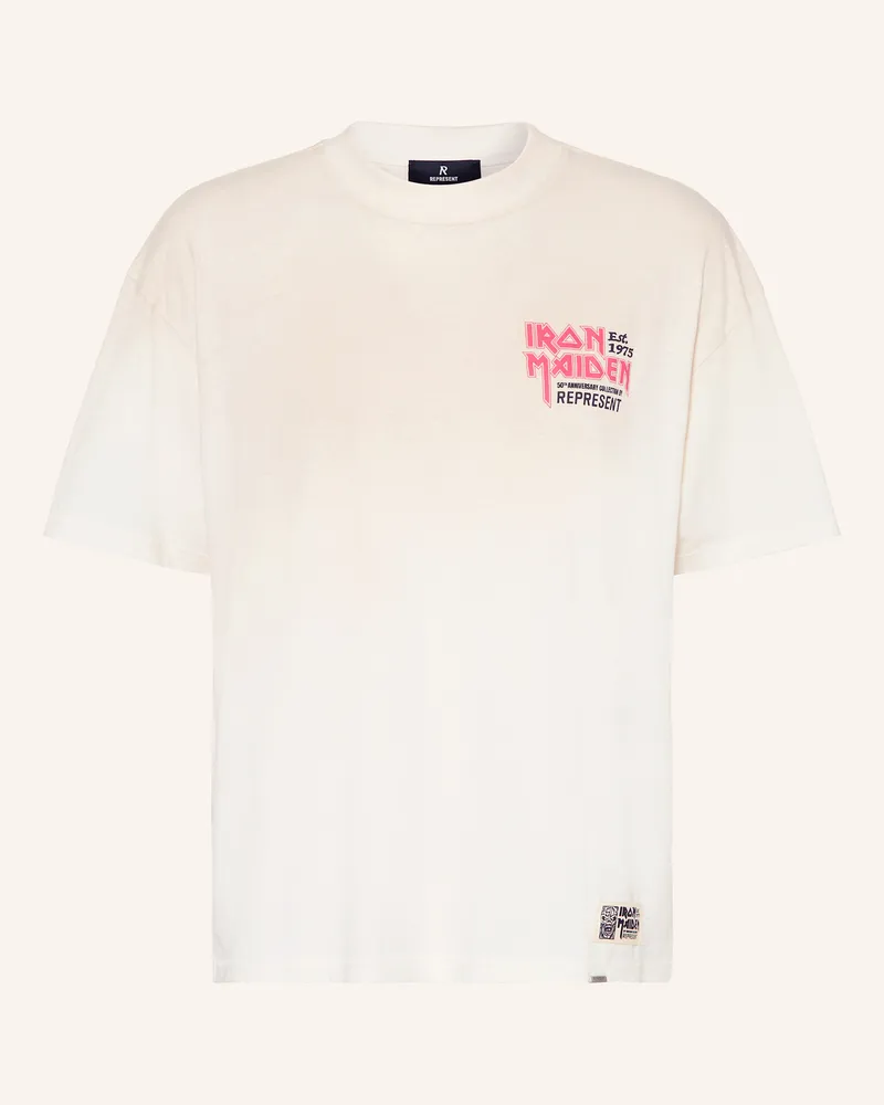 REPRESENT T-Shirt IRON MAIDEN X ANNIVERSARY Ecru