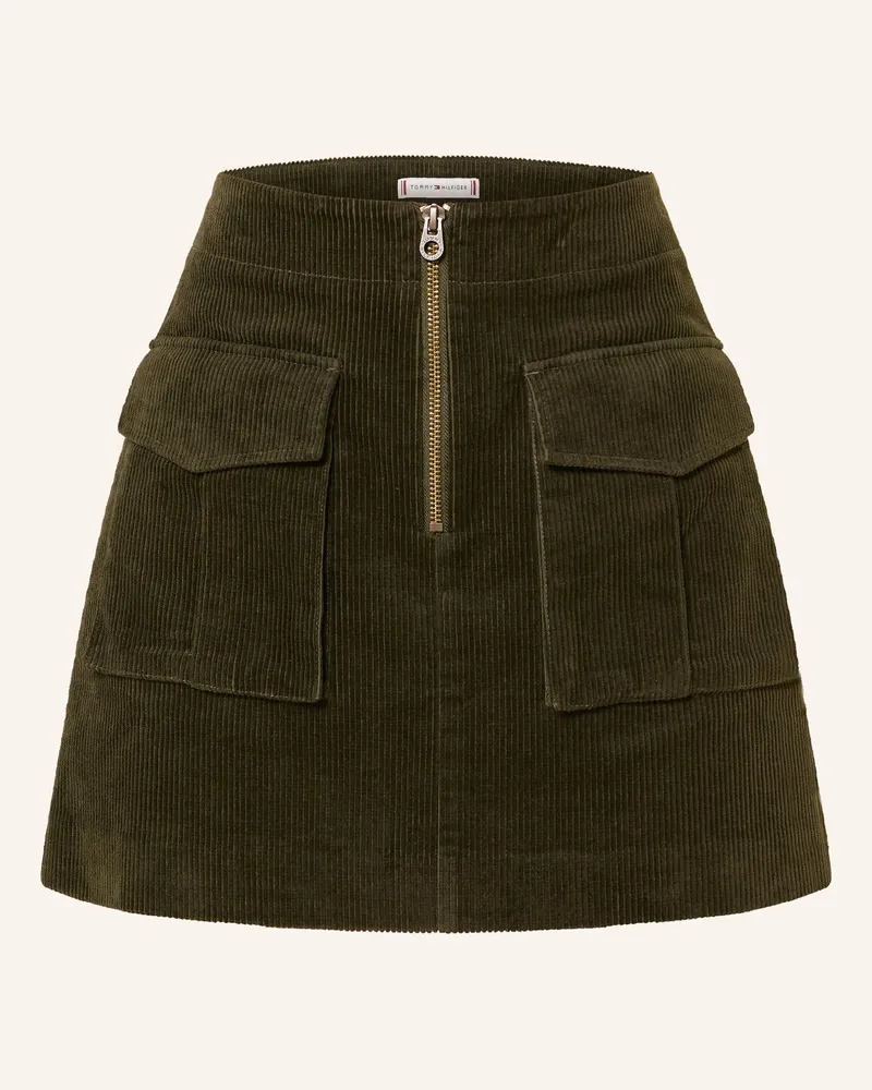 Tommy Hilfiger Cordrock Dunkelgrün