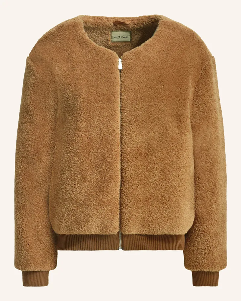 Smith & Soul Blouson aus Teddyfell Camel