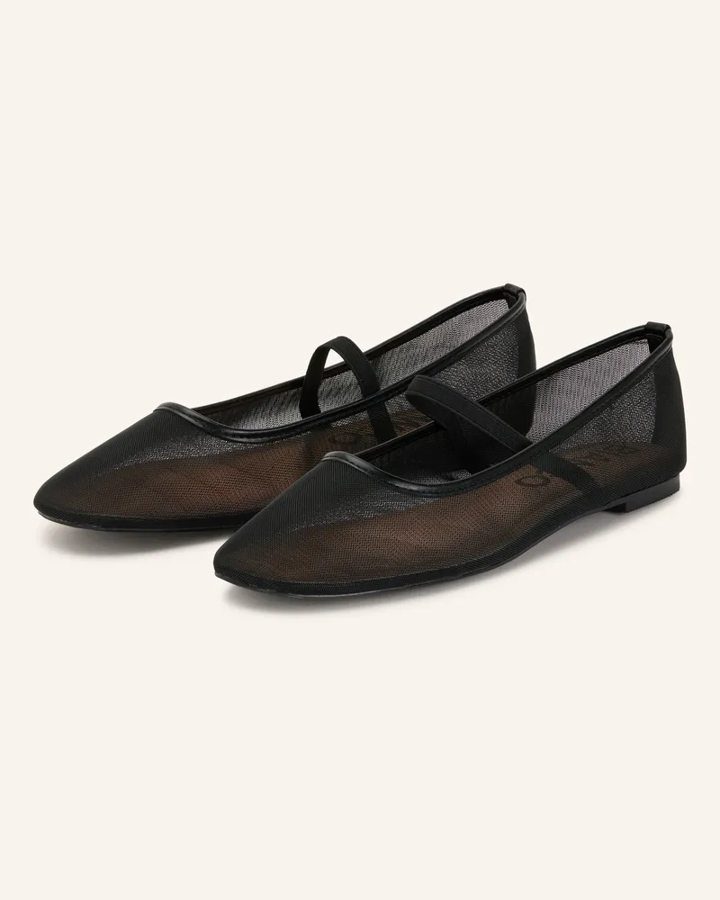 BIANCO. Mary-Jane-Ballerinas Bialilja schwarz Schwarz