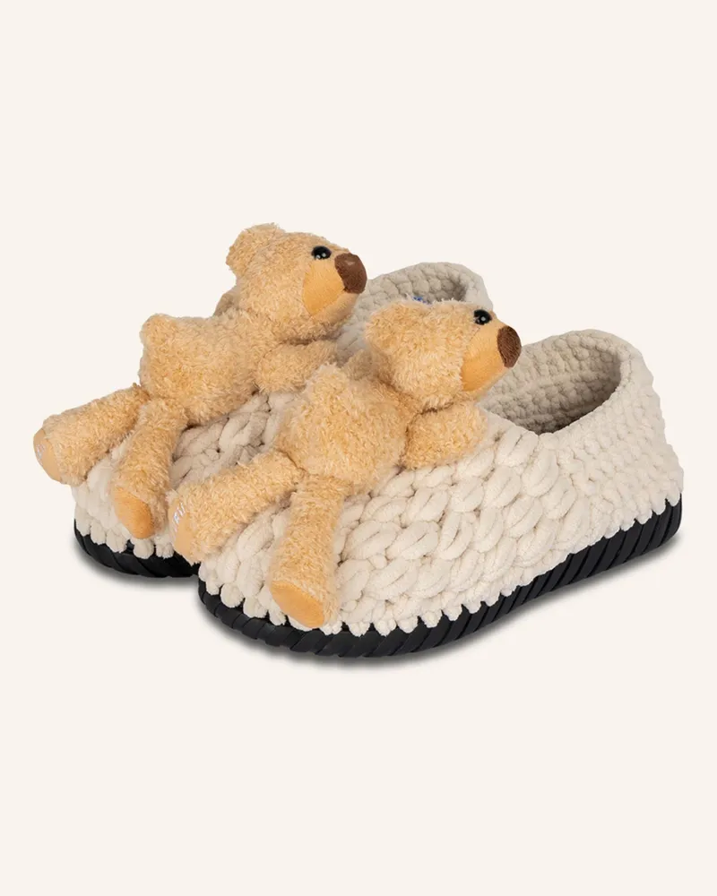 uzurii Pantoffeln PANTOFFEL TEDDY BEAR Beige