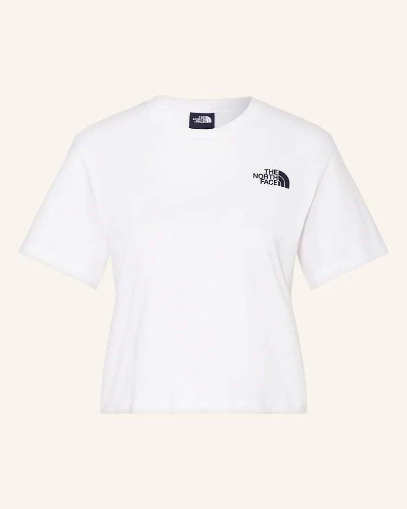 The North Face T-Shirt SIMPLE DOME CROPPED Weiss