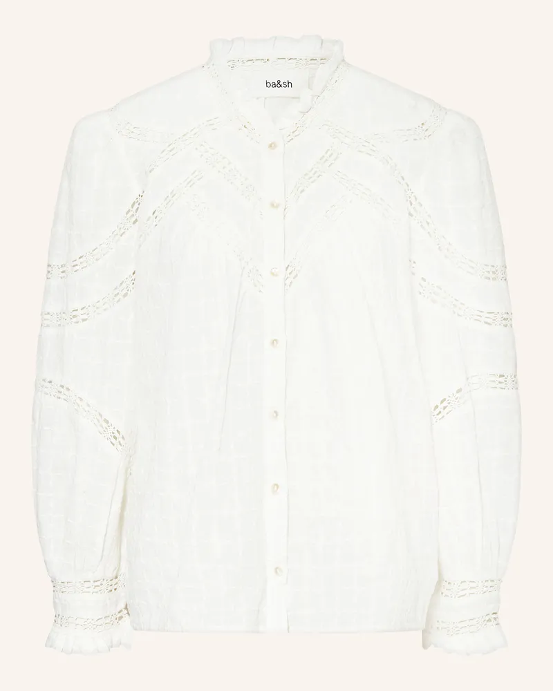 ba&sh Bluse BRONA mit Spitze Ecru