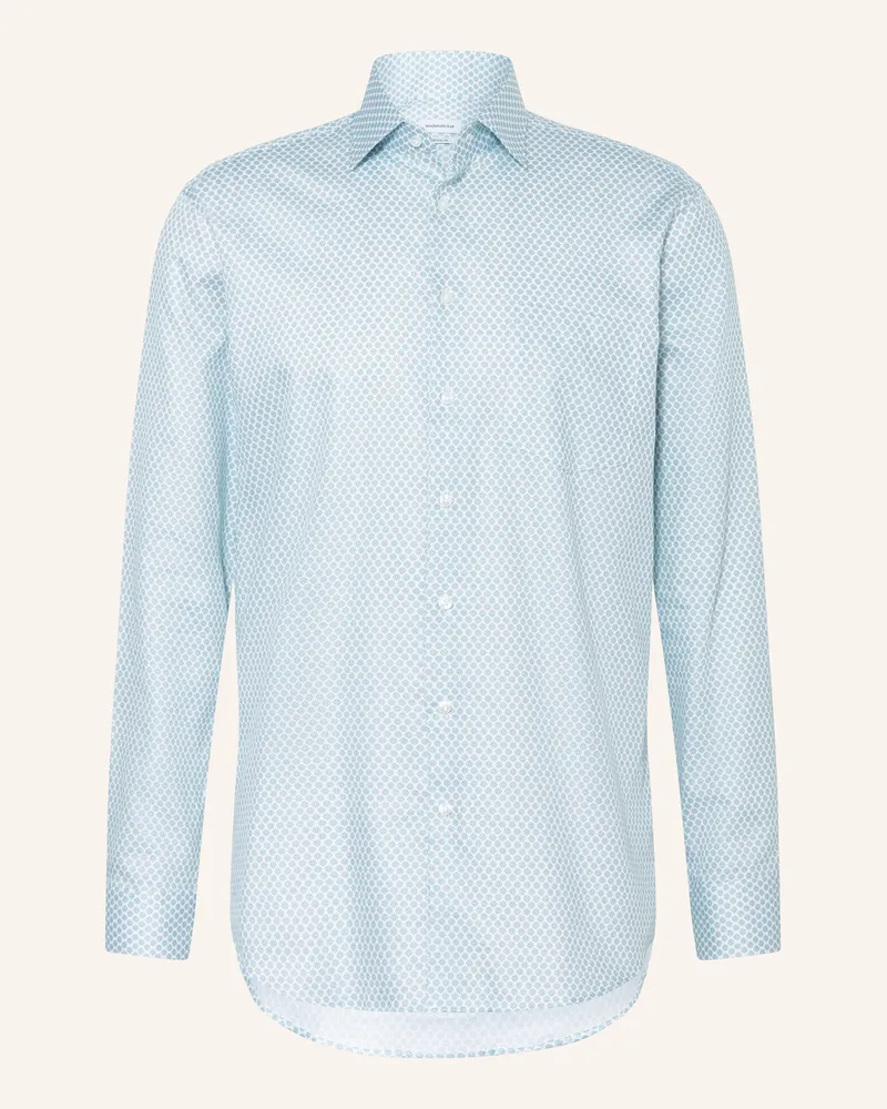 Seidensticker Hemd Regular Fit gruen Hellblau