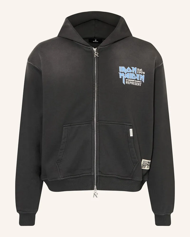REPRESENT Sweatjacke IRON MAIDEN ANNIVERSARY Dunkelgrau