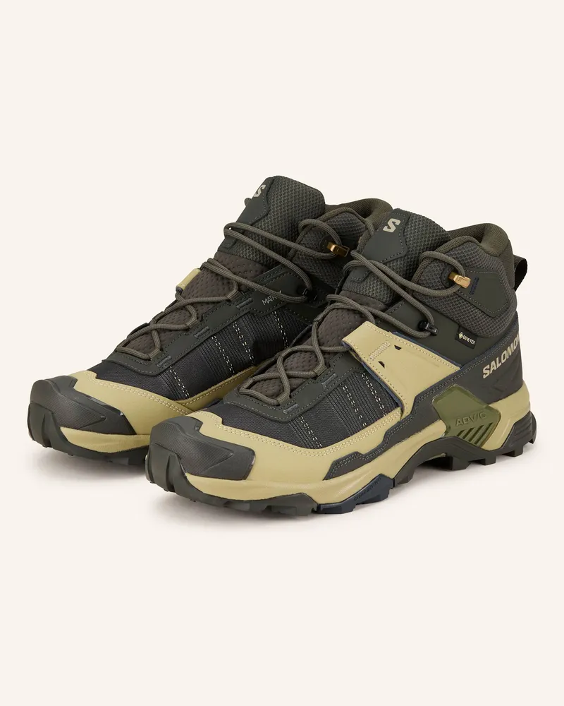 Salomon Wanderschuhe X ULTRA 5 MID GTX Dunkelgrün