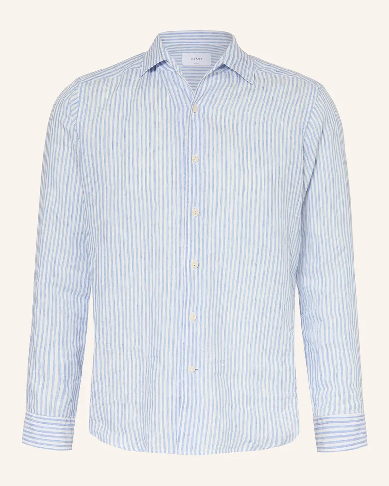Eton Leinenhemd Regular Fit blau Blau