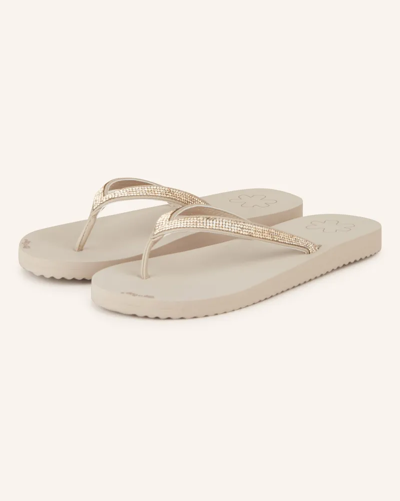 flip-flop Zehentrenner FLIP GLAM Creme