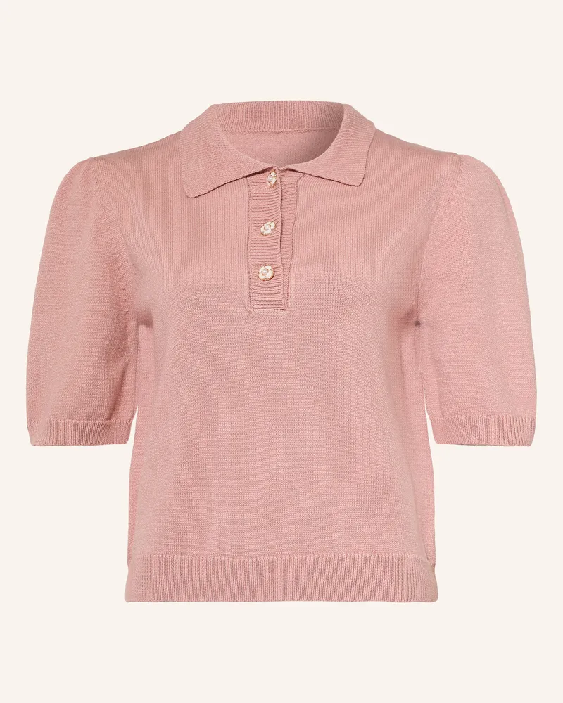 More & More Strick-Poloshirt Mit 3/4-Arm rosa Rosé