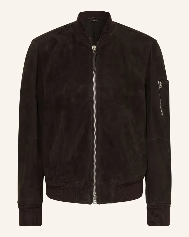 Tom Ford Lederblouson braun Dunkelbraun