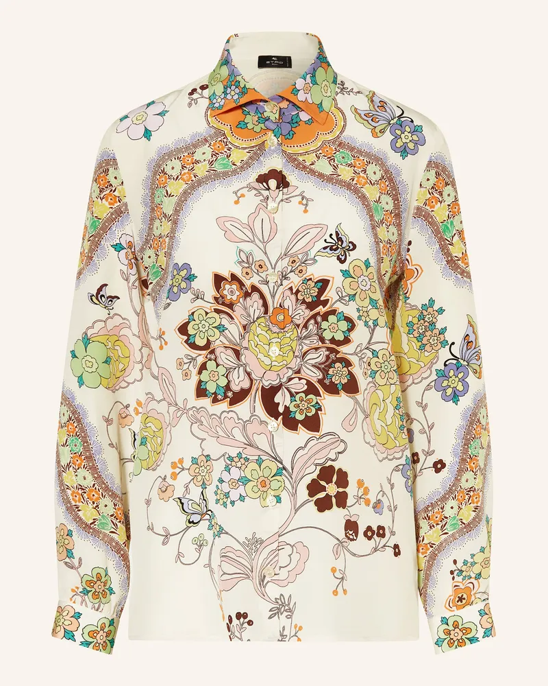 Etro Hemdbluse aus Seide Ecru