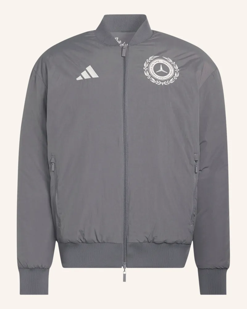 adidas Blouson Mercedes - Amg Petronas Formula 1 Team Silver Arrows Icon Zum Wenden weiss Dunkelgrau