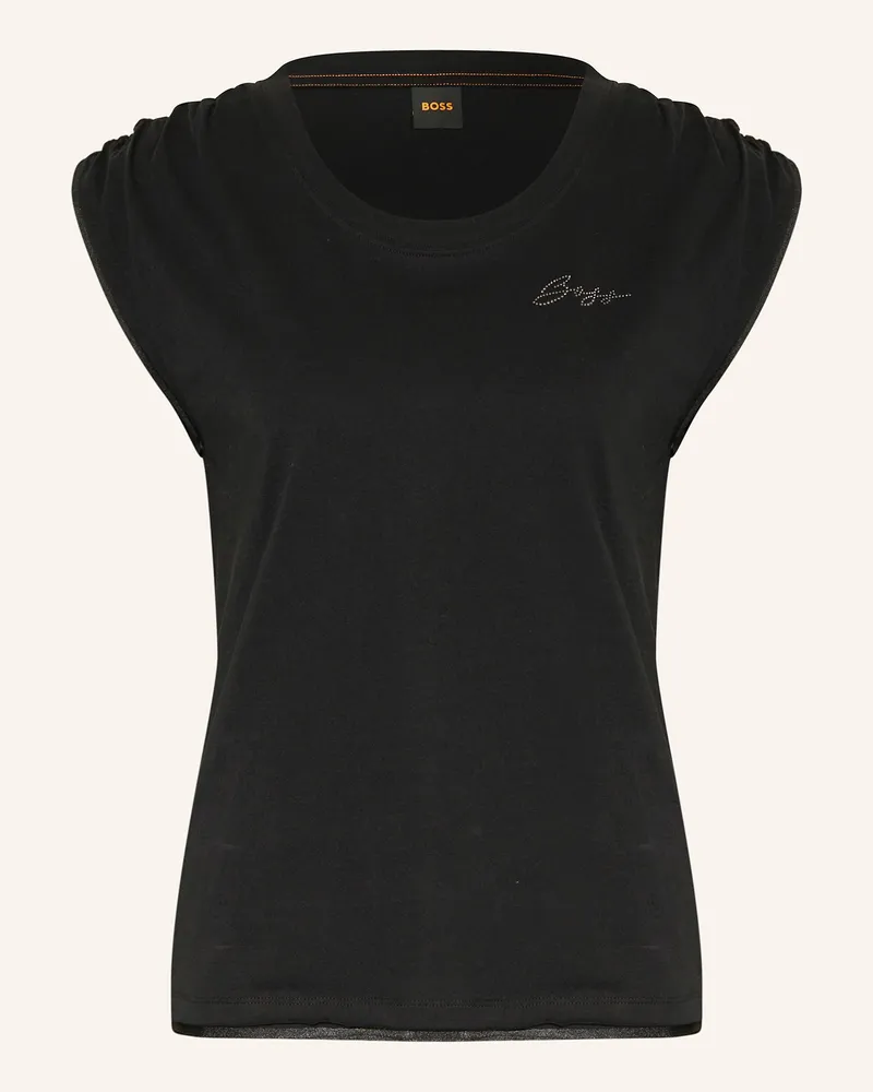 HUGO BOSS T-Shirt Elai schwarz Schwarz