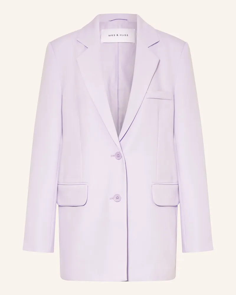 Mrs & HUGS Longblazer lila Hellrosa