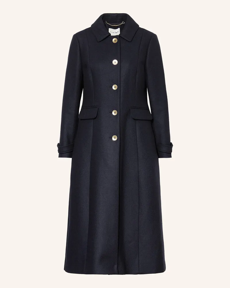 Phase Eight Mantel Aurelie Mit Wolle blau Dunkelblau