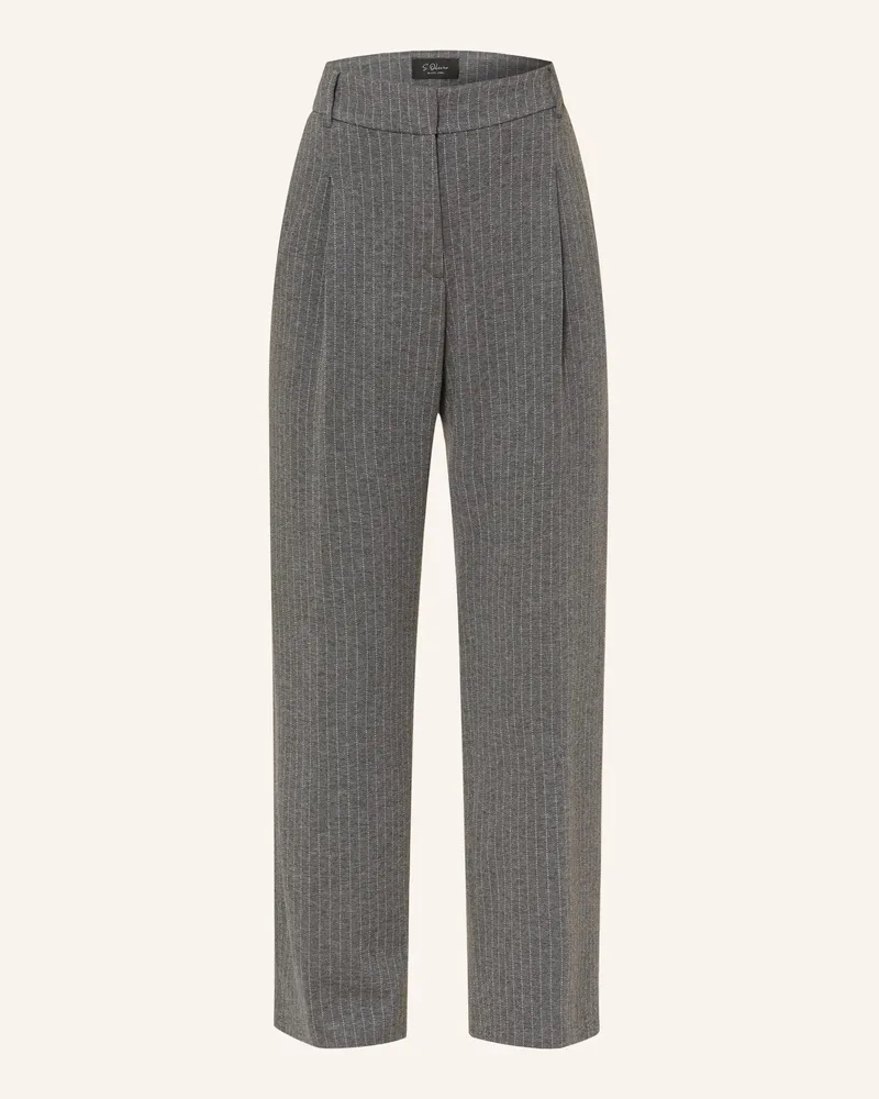 S.Oliver Marlenehose aus Jersey Grau