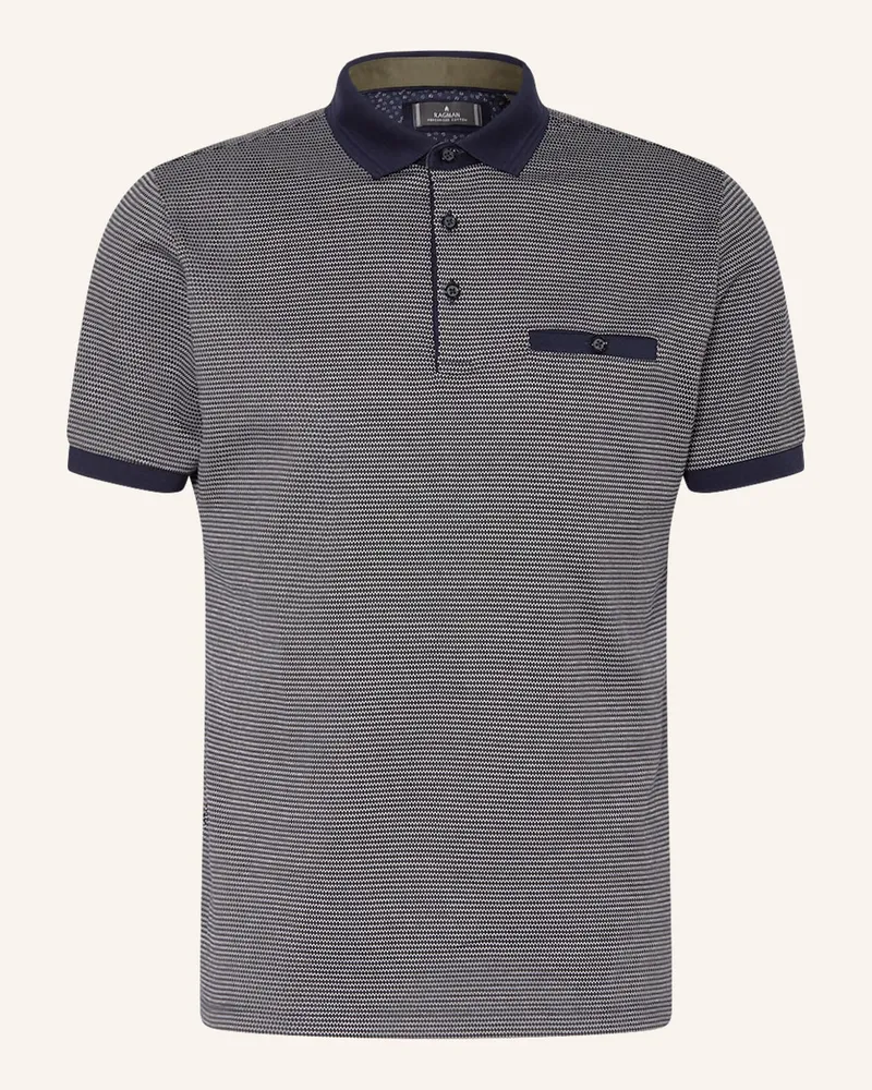 Ragman Jersey-Poloshirt Gruen