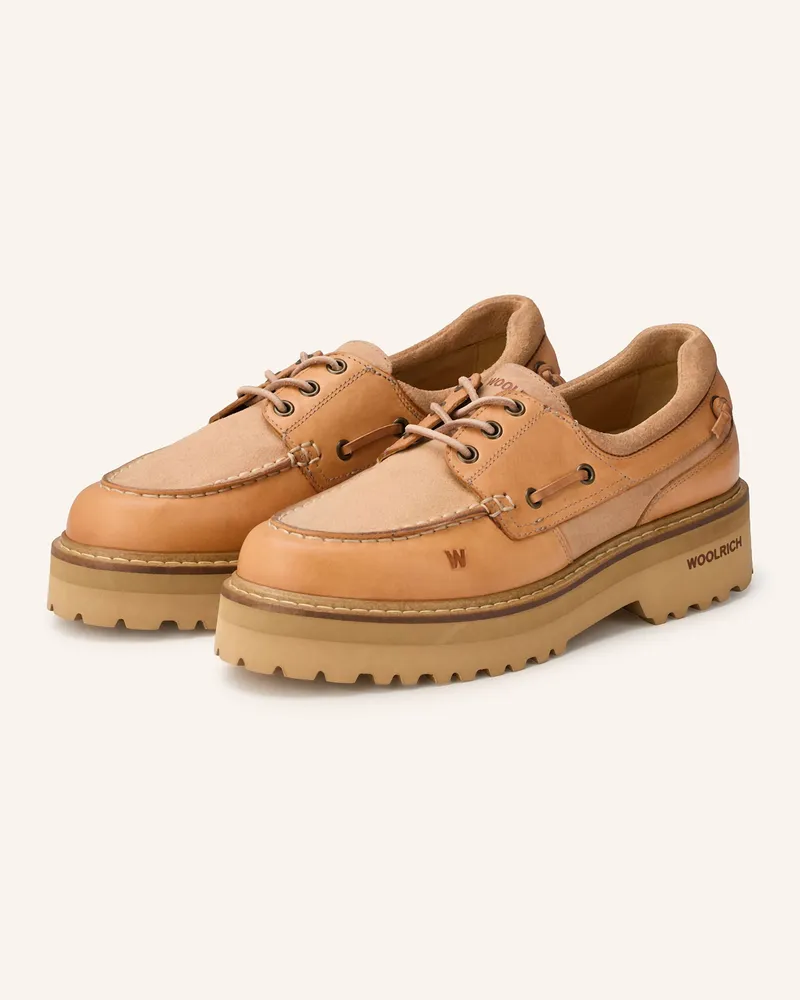 Woolrich Bootsschuhe braun Camel