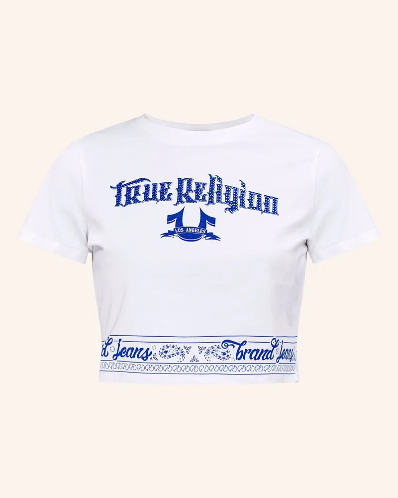 True Religion T-Shirt Bandeau weiss Weiss