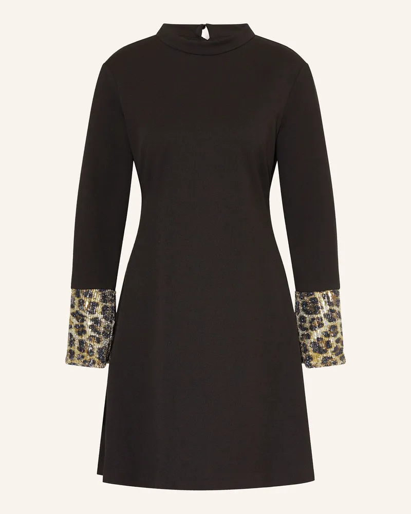 ana alcazar Cocktailkleid mit Pailletten Schwarz